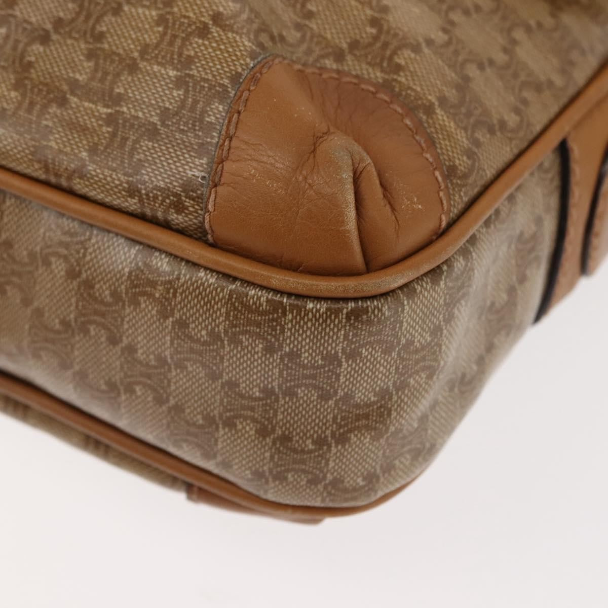 Celine Macadam Shoulder Bag PVC Leather, BEIGE, PVC,CANVAS, Shoulder bag