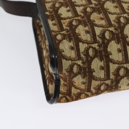 Christian Dior Vintage Trotter Shoulder Bag Canvas, BROWN, CANVAS, Shoulder bag