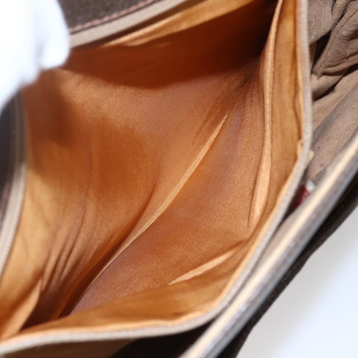 Gucci Vintage Shoulder Bag GG Canvas and Leather, BEIGE, CANVAS, Shoulder bag