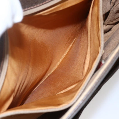 Gucci Vintage Shoulder Bag GG Canvas and Leather, BEIGE, CANVAS, Shoulder bag