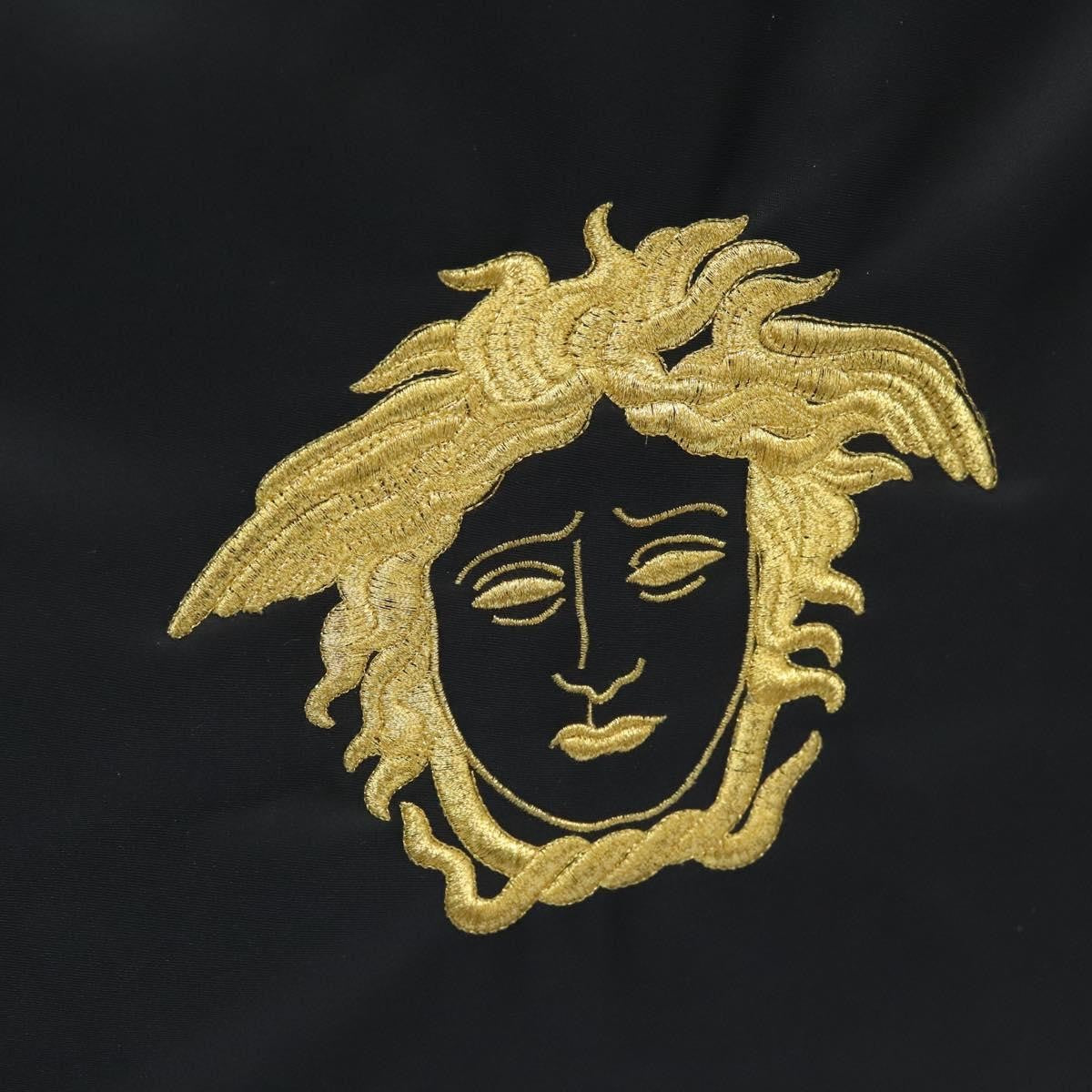 Versace Medusa Tote Nylon, BLACK, NYLON, Tote bag