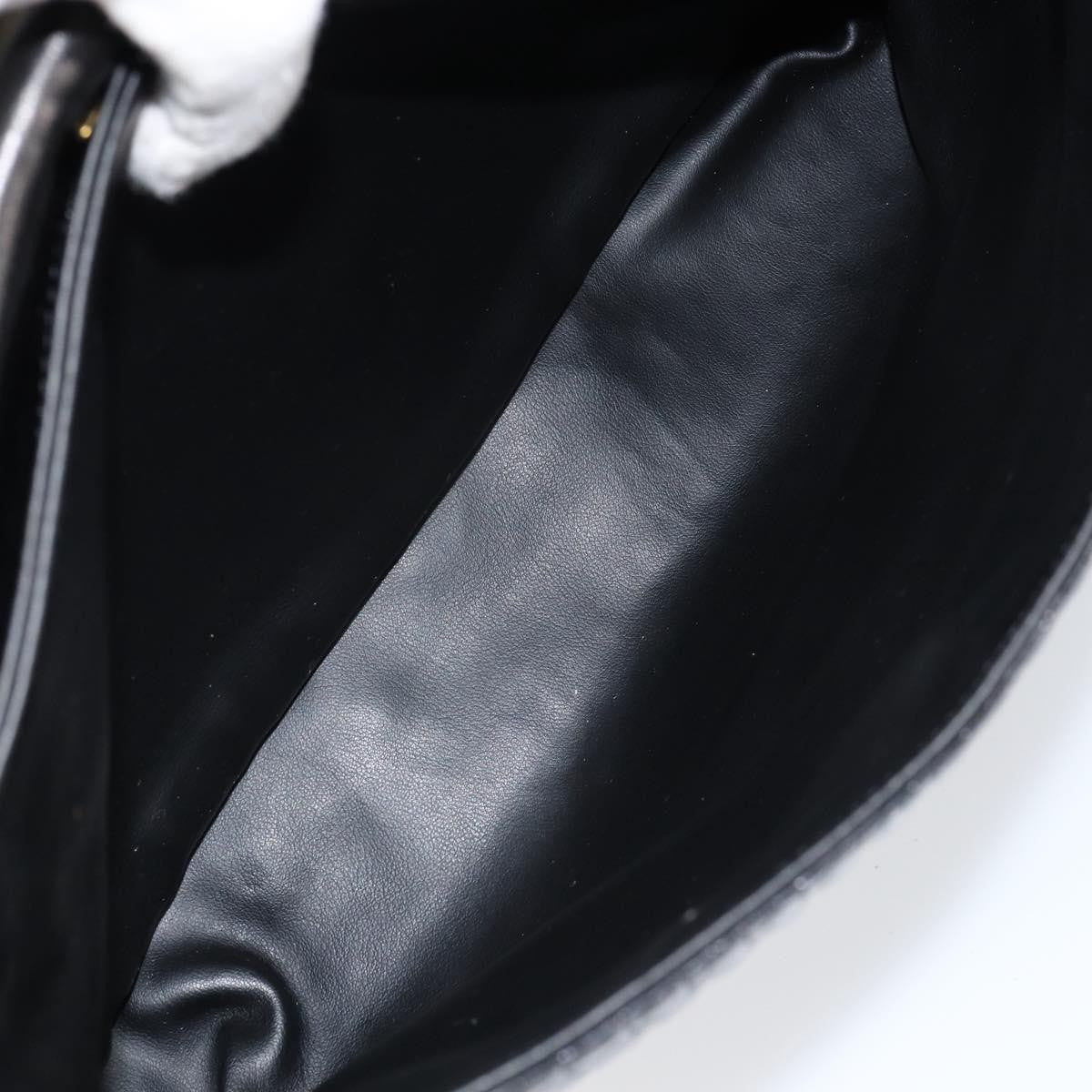 Bally Vintage Handbag Quilted Leather, BLACK, LEATHER, Handbag