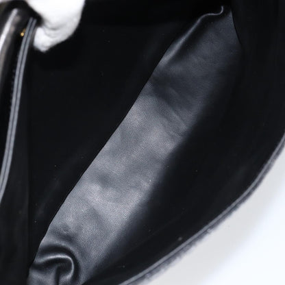 Bally Vintage Handbag Quilted Leather, BLACK, LEATHER, Handbag