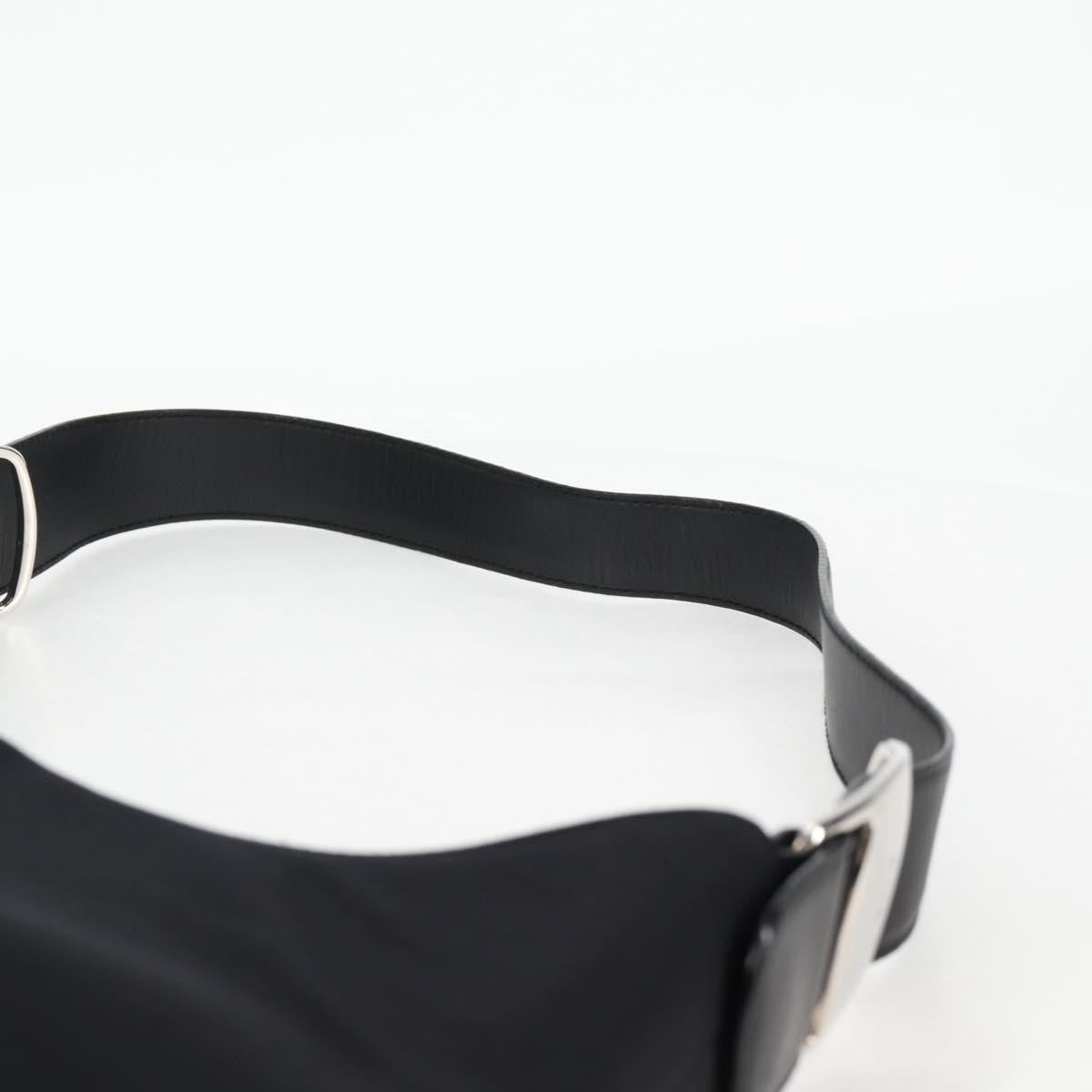Salvatore Ferragamo Vala Shoulder Bag Nylon, Black, Nylon, Shoulder Bag