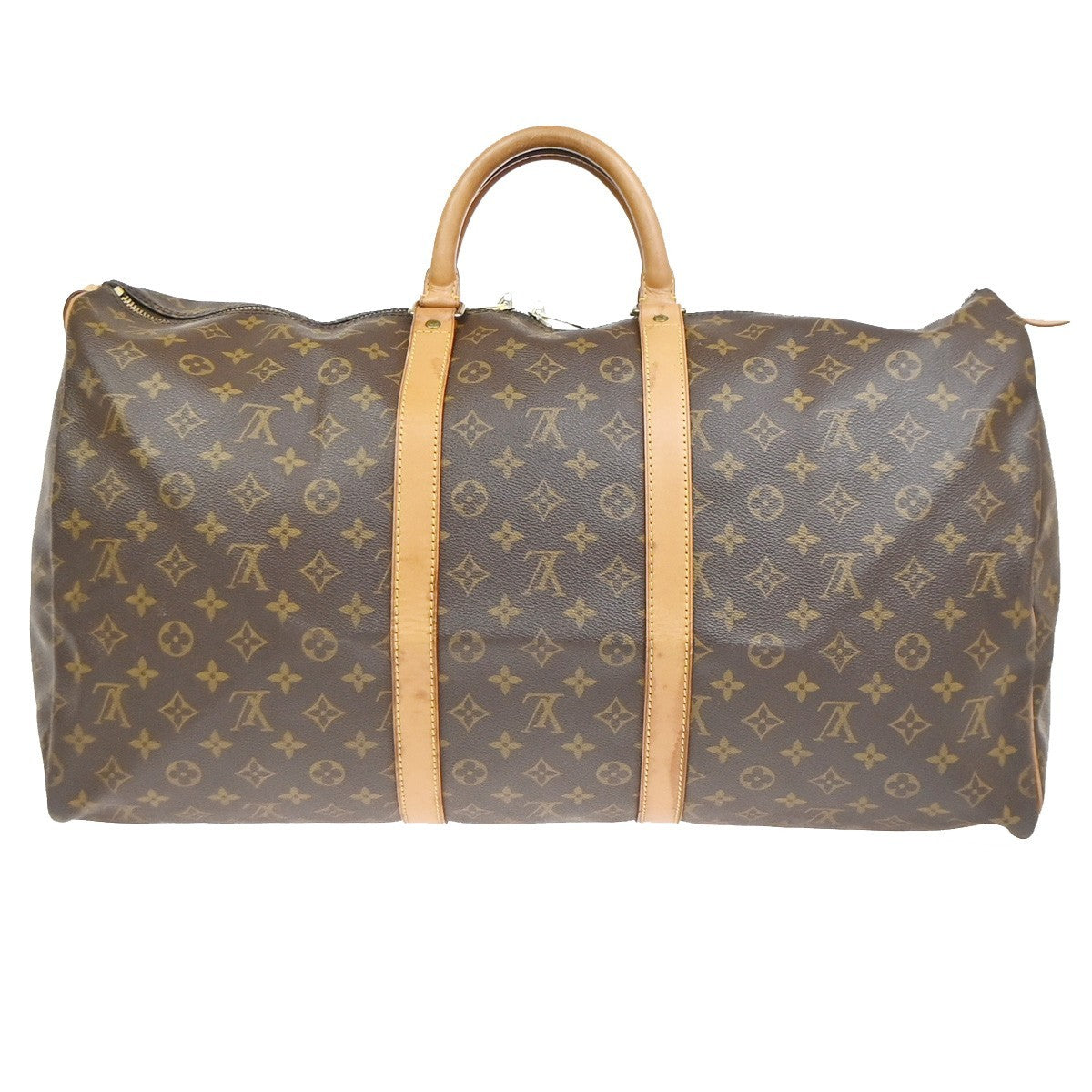 Louis Vuitton Keepall Bag Monogram Canvas, Brown, Canvas, Travel Bag