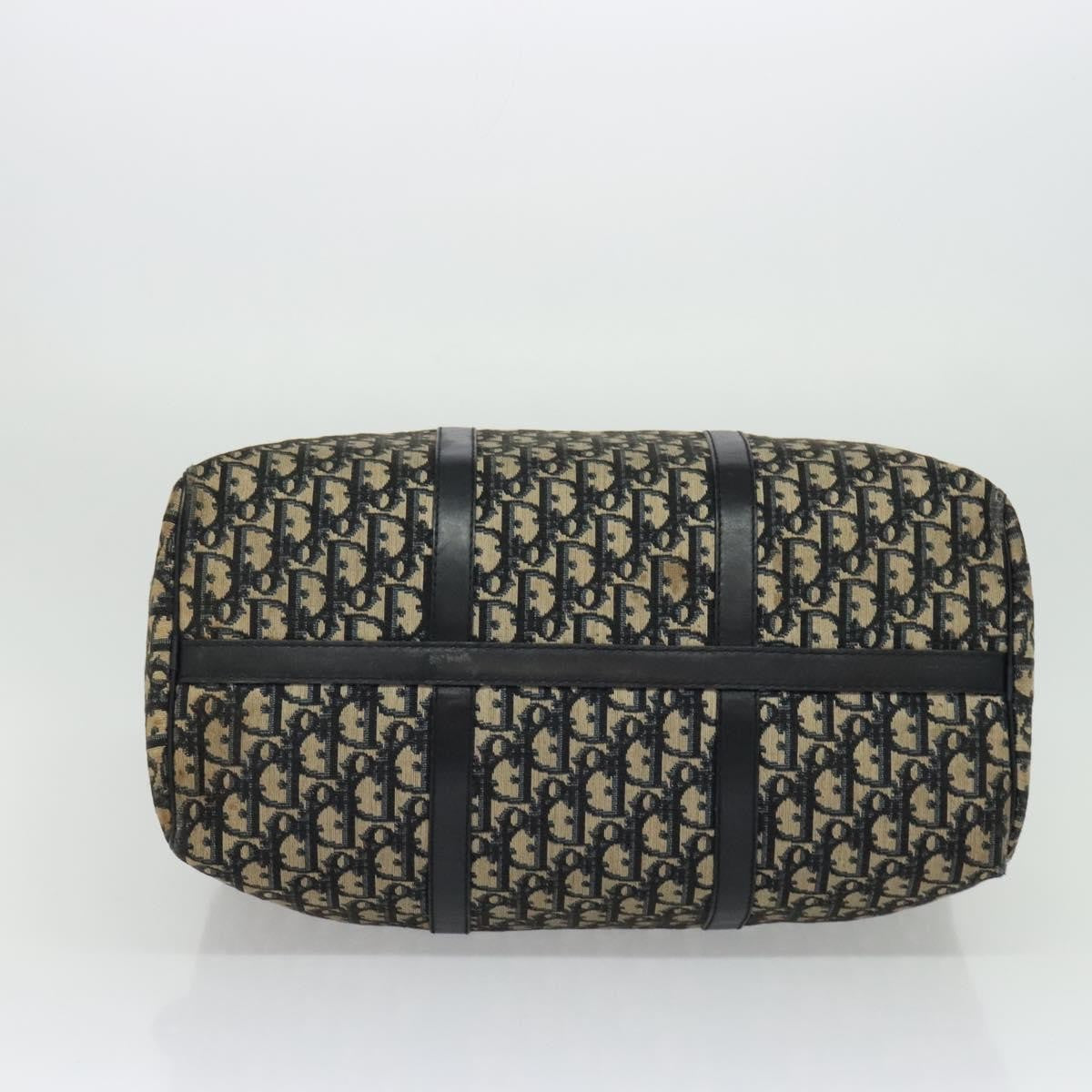 Christian Dior Vintage Trotter Boston Bag Diorissimo Canvas, NAVY, CANVAS, Travel bag