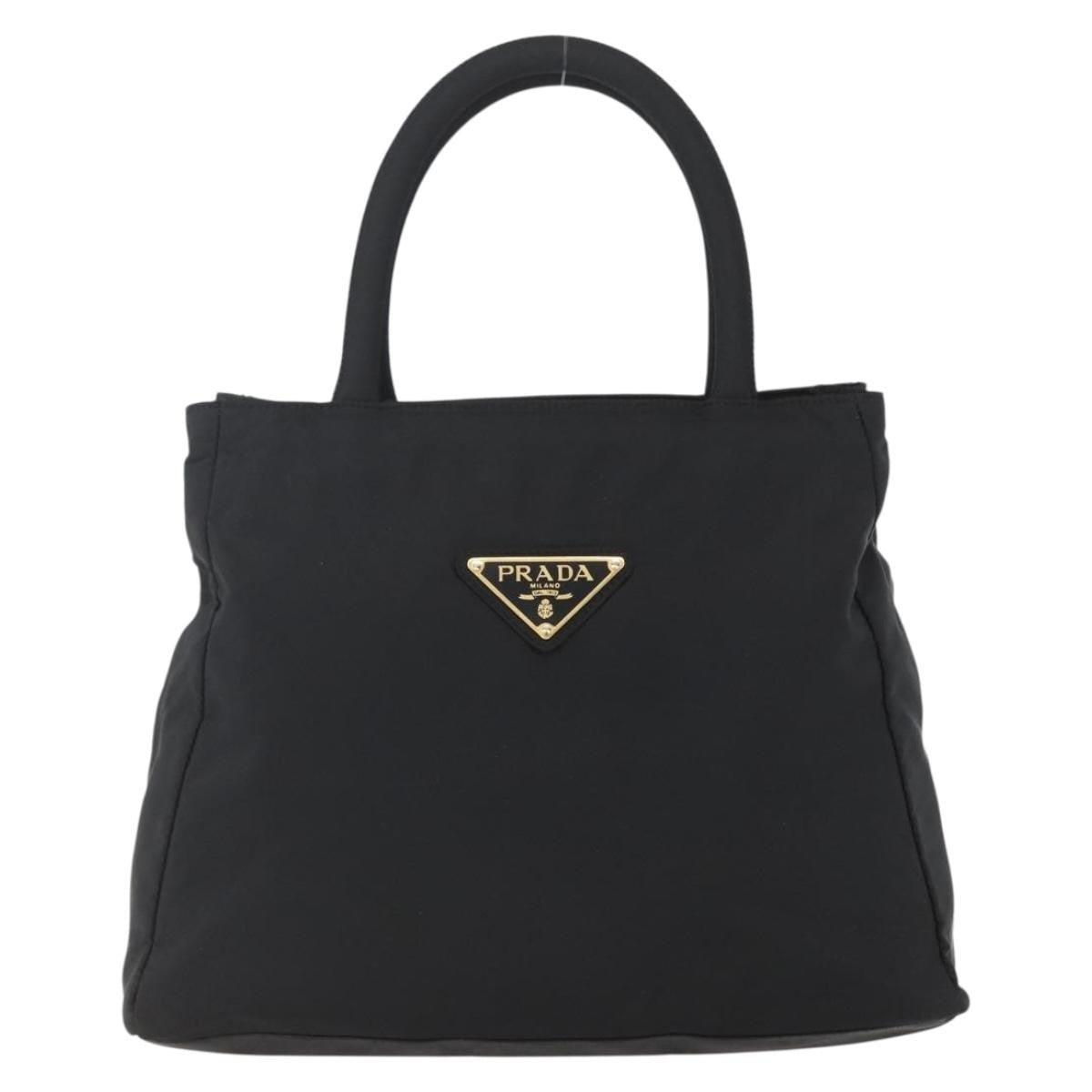 Prada Vintage Tote Nylon, BLACK, NYLON, Tote bag