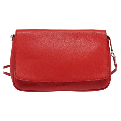 Louis Vuitton Essential Cuir Boheme Handbag Leather, Red, Leather, Shoulder Bag