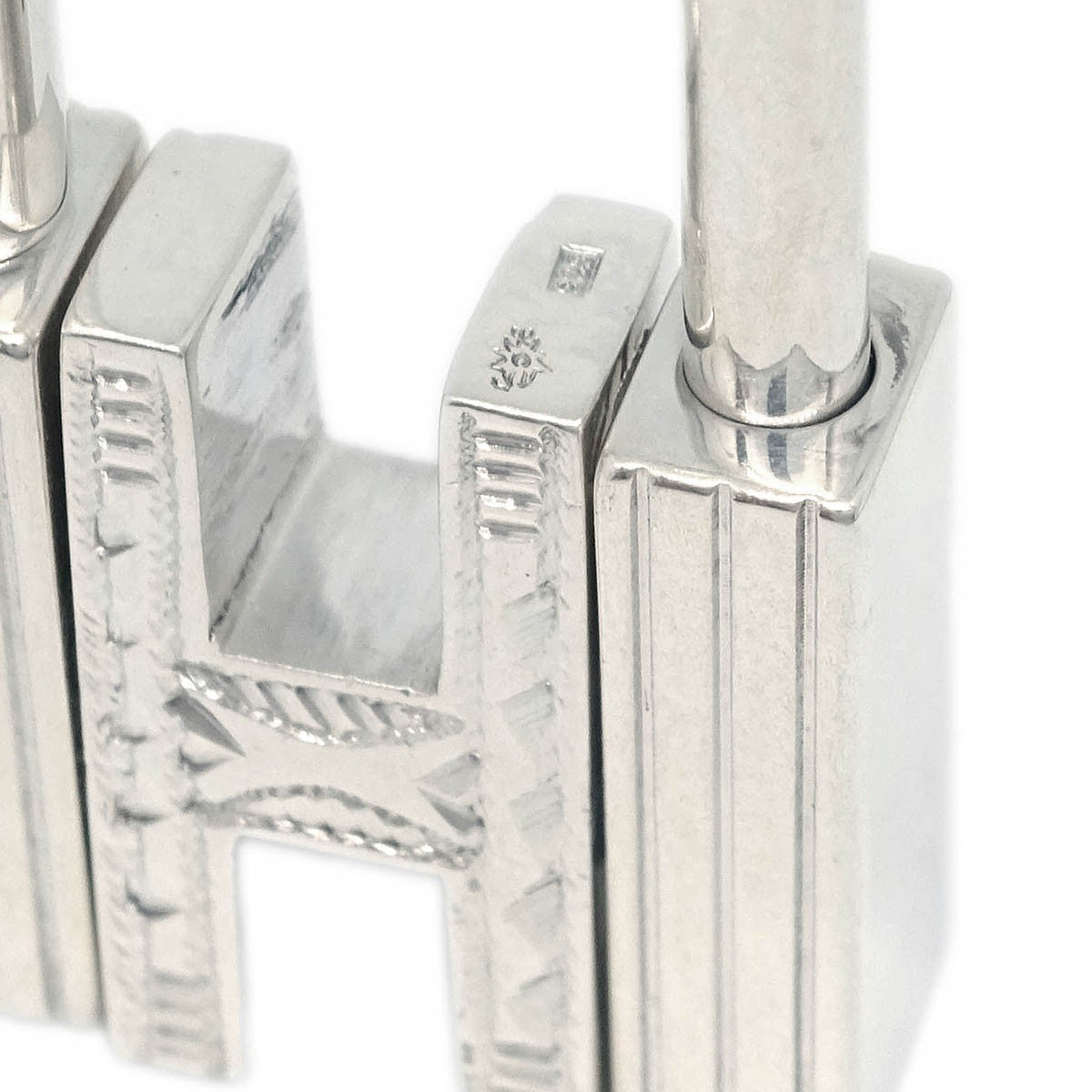 Hermes Annee Mediterranee Cadena Lock Charm Metal, SILVER, SILVER, Charms and Keychains