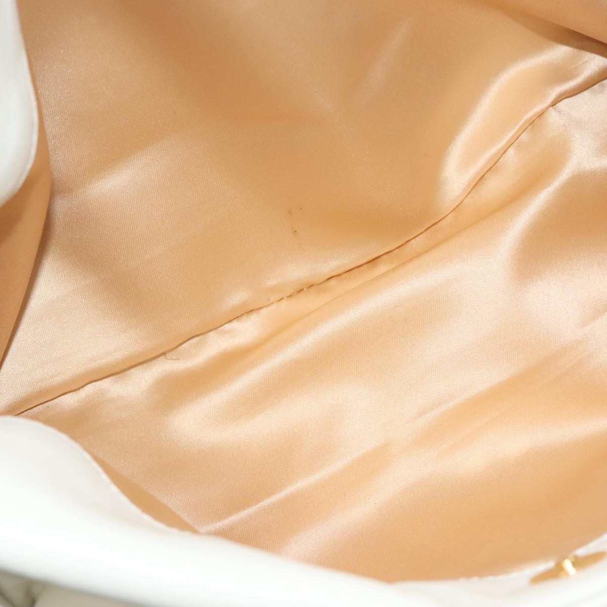 Chanel Rodeo Drive Zip Hobo Lambskin, WHITE, LEATHER, Handbag