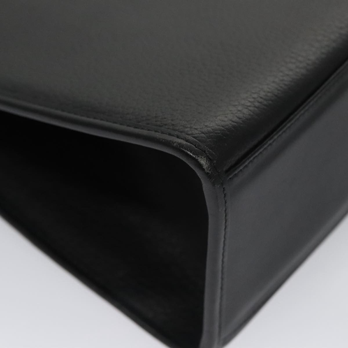 Burberry Vintage Handbag Leather, BLACK, LEATHER, Handbag