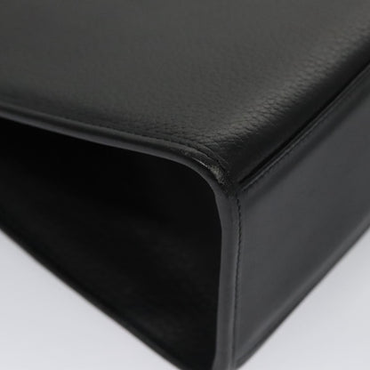 Burberry Vintage Handbag Leather, BLACK, LEATHER, Handbag