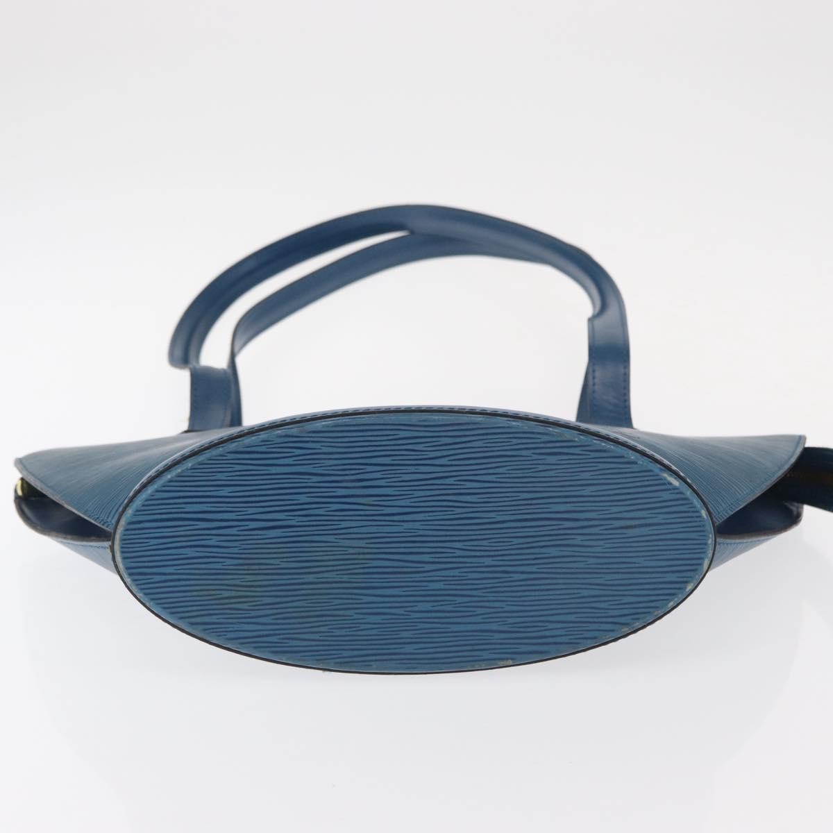 Louis Vuitton Saint Jacques Handbag Epi Leather, BLUE, LEATHER, Shoulder bag