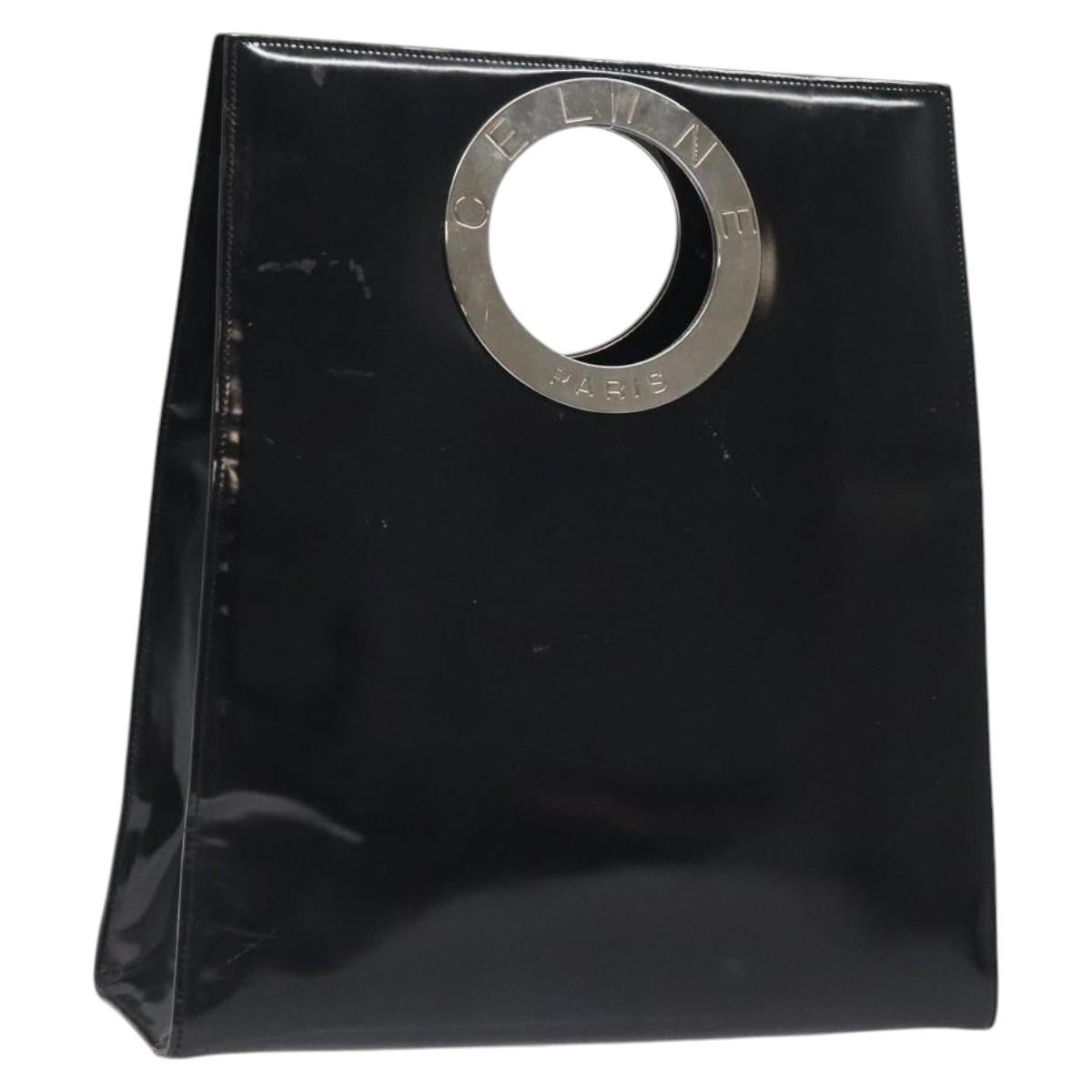 Celine Handbag Patent leather, BLACK, PATENT_LEATHER, Handbag