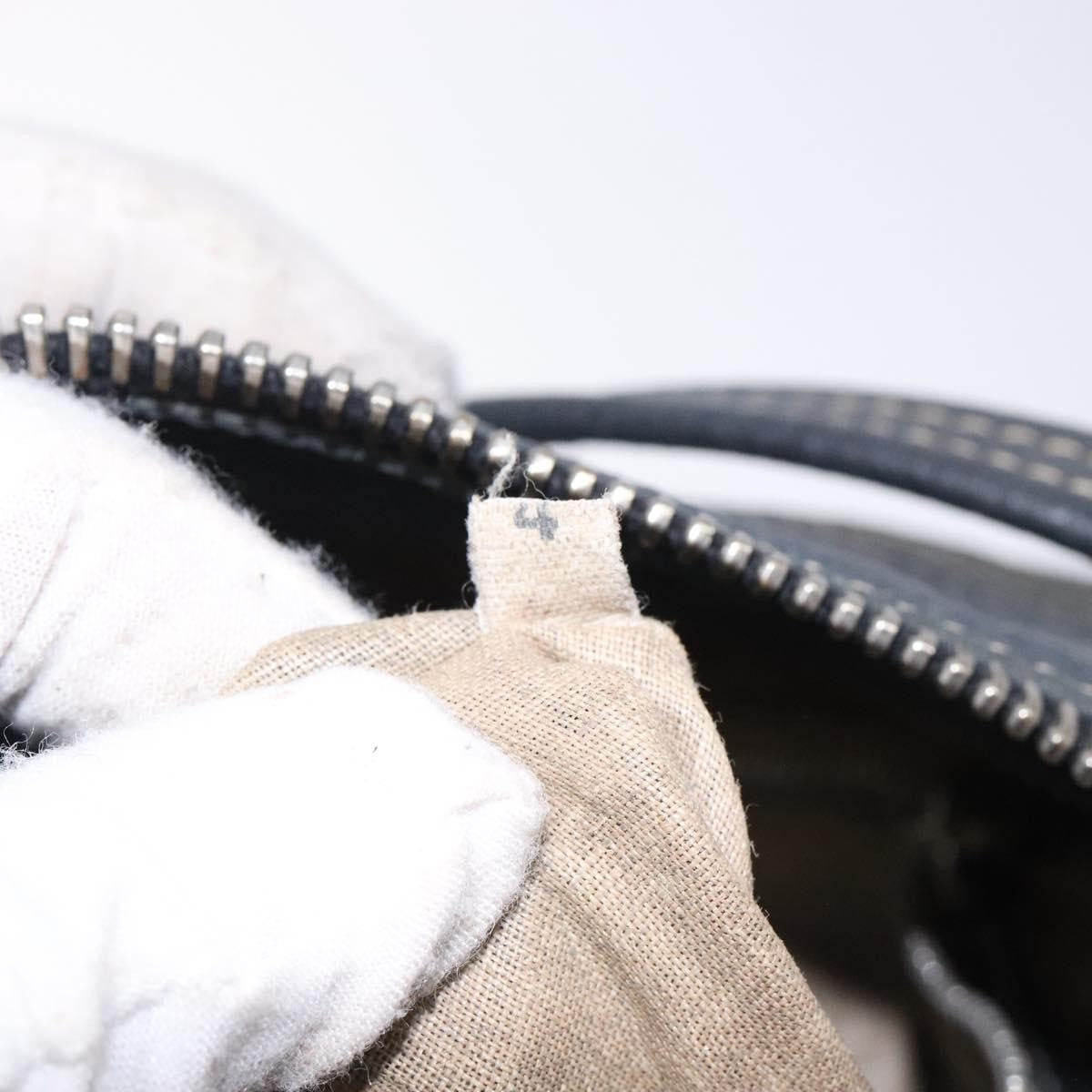 Prada Vintage Shoulder Bag Leather, NAVY, LEATHER, Shoulder bag