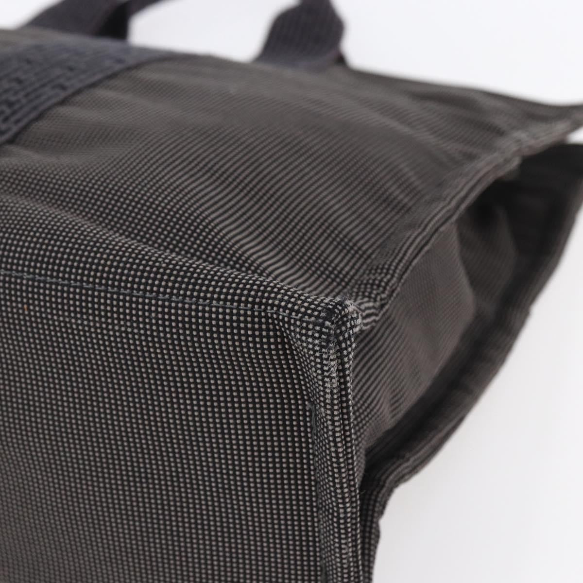 Hermes Fourre Tout Tote Canvas, GRAY, CANVAS, Tote bag