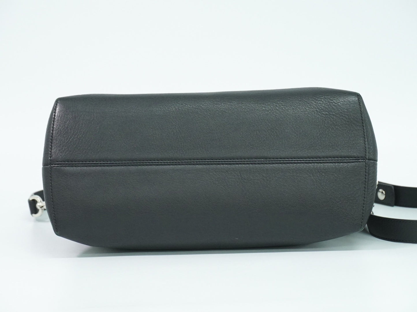 Fendi By The Way Satchel Leather, BLACK, LEATHER, Handbag