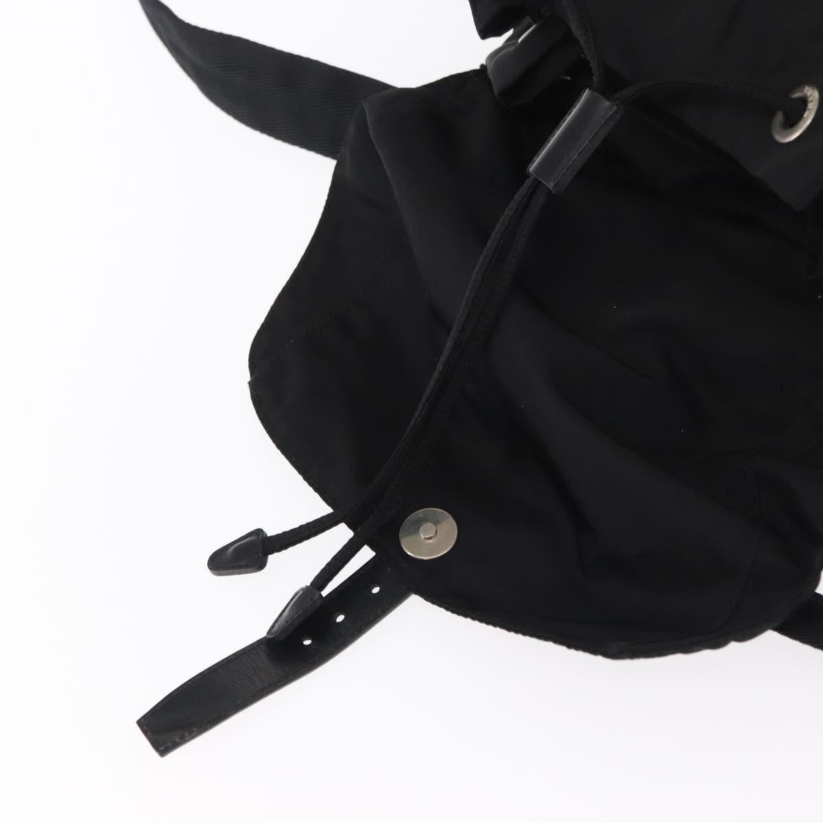 Prada Double Front Pocket Backpack Tessuto, BLACK, NYLON, Backpack