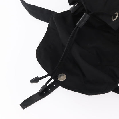 Prada Double Front Pocket Backpack Tessuto, BLACK, NYLON, Backpack
