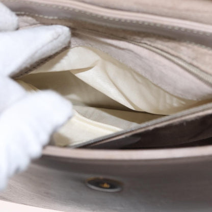 Gucci Vintage Bamboo Handle Bag Leather, BEIGE, LEATHER, Handbag