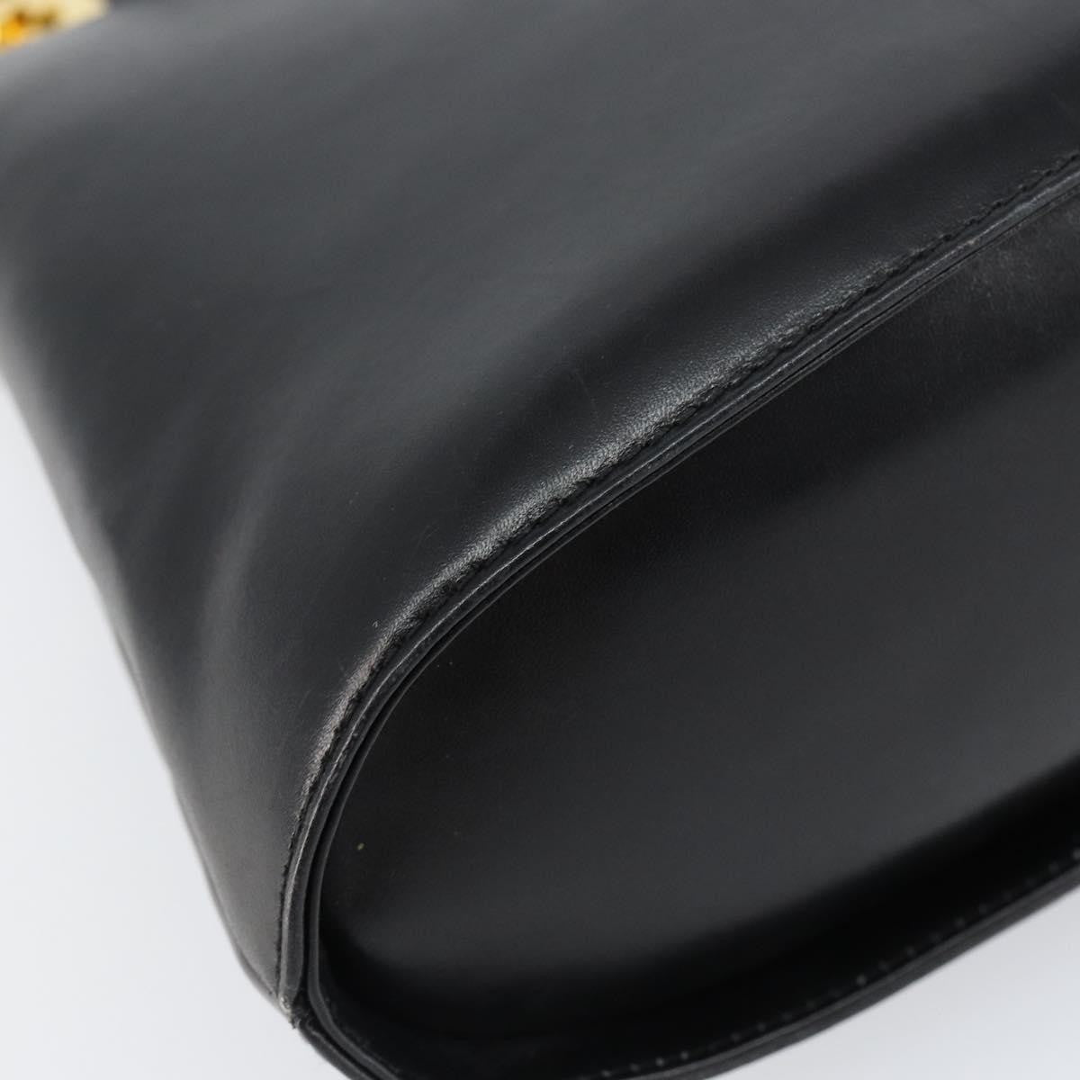 Salvatore Ferragamo Wanda Handbag Leather, BLACK, LEATHER, Handbag