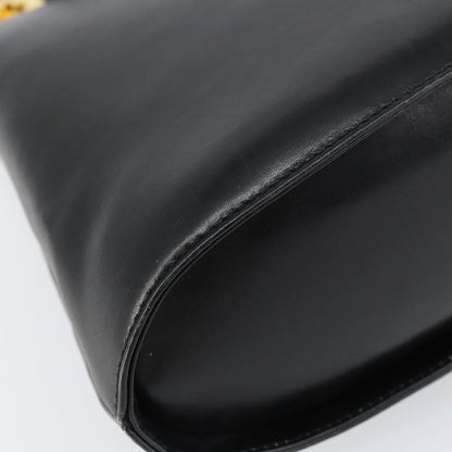 Salvatore Ferragamo Wanda Handbag Leather, BLACK, LEATHER, Handbag