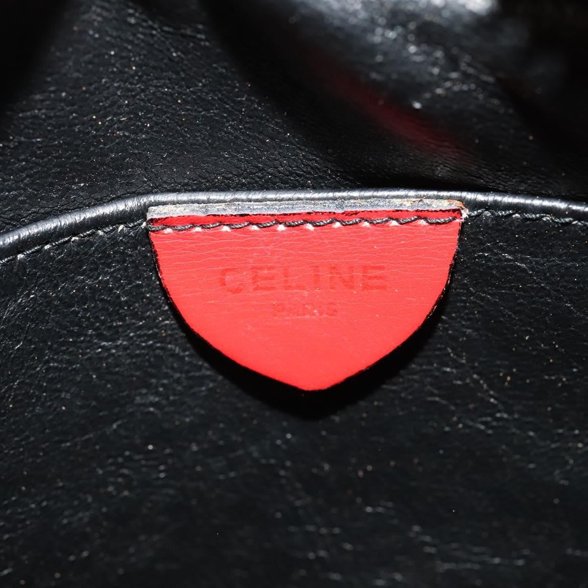 Celine Shoulder Bag Leather, RED, LEATHER, Shoulder bag