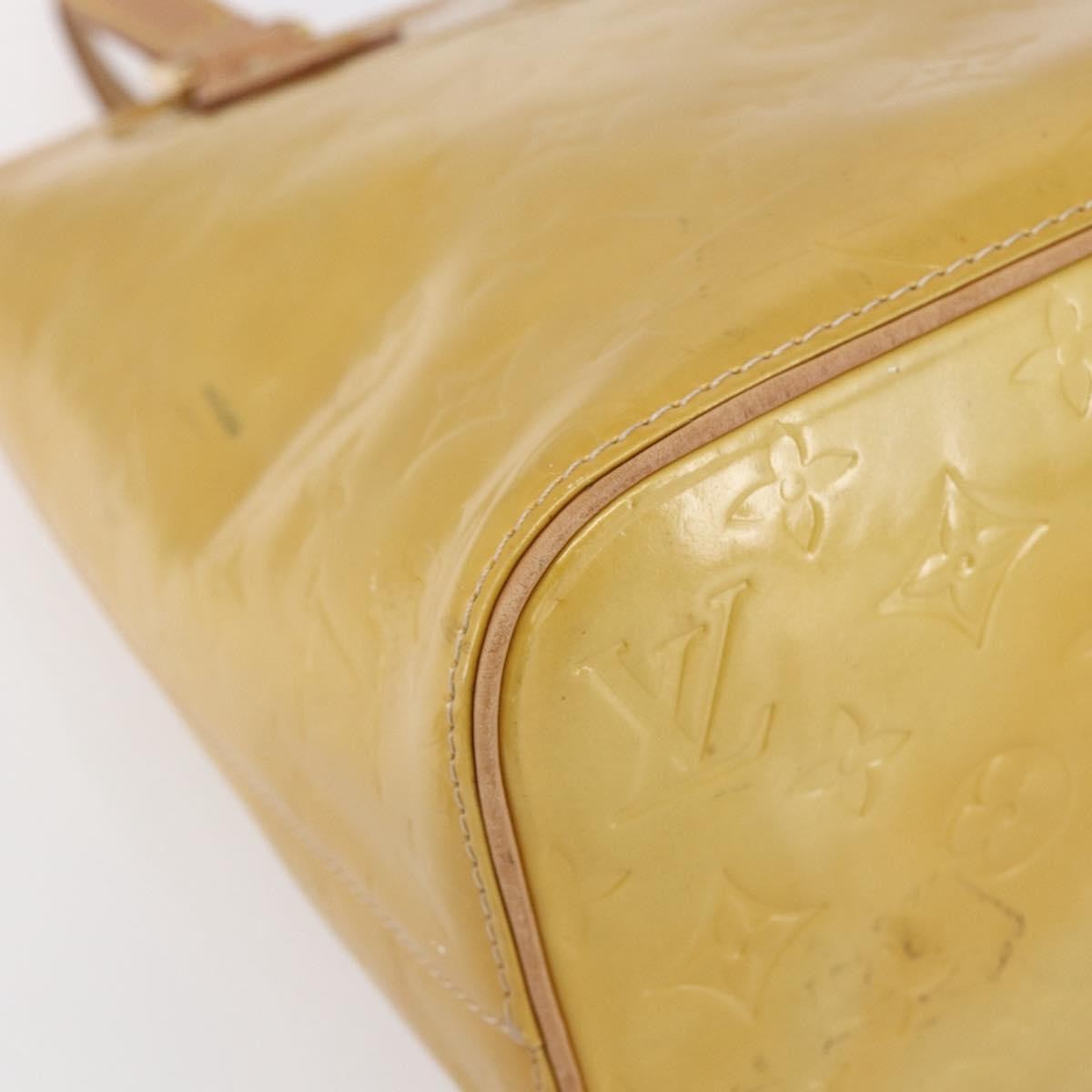 Louis Vuitton Houston Handbag Monogram Vernis, BEIGE, PATENT_LEATHER, Handbag