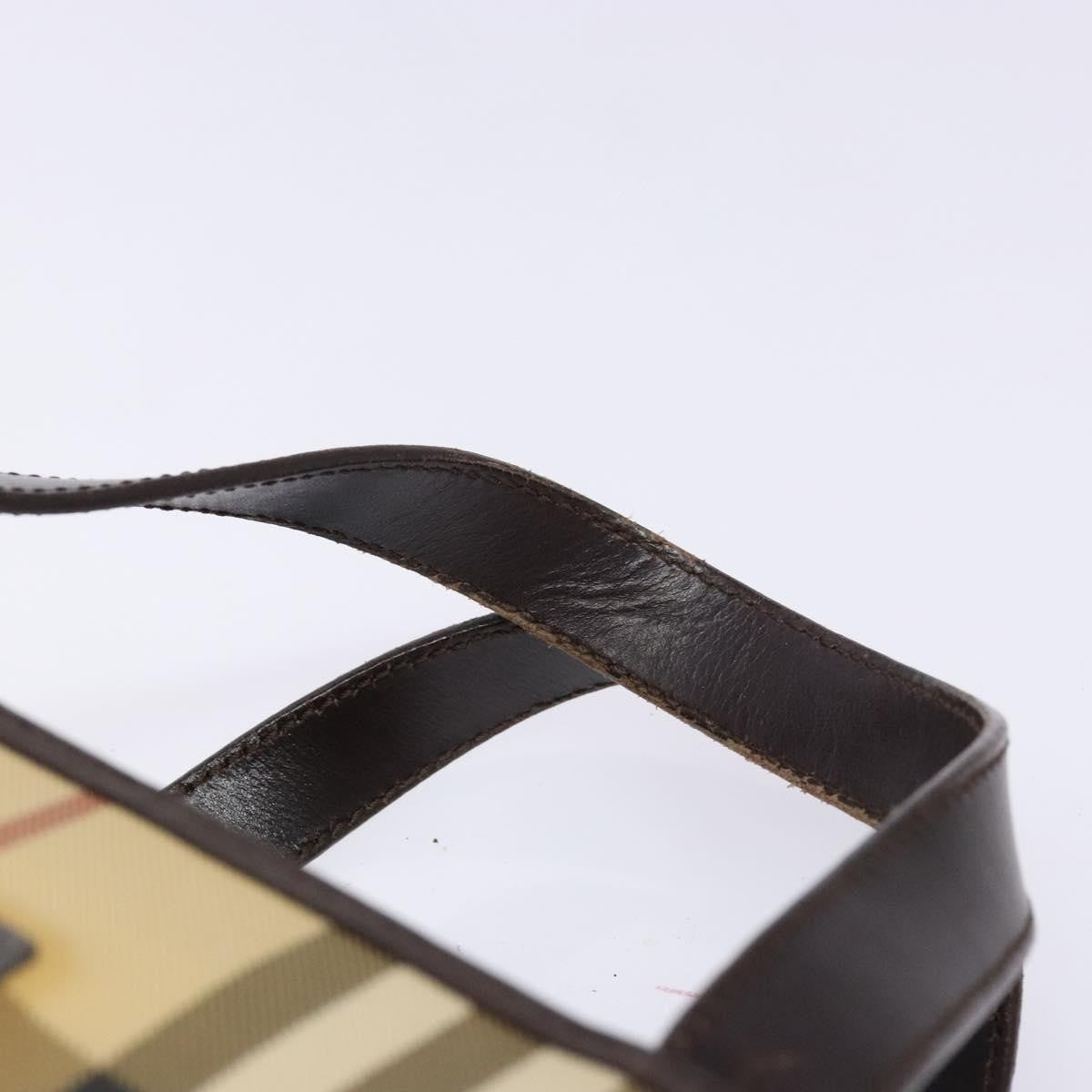 Burberry Vintage Tote Vintage Check Coated Canvas, BEIGE, CANVAS, Tote bag