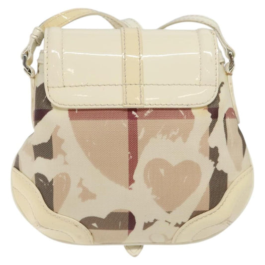 Burberry Flap Shoulder Bag Canvas, BEIGE, CANVAS, Shoulder bag