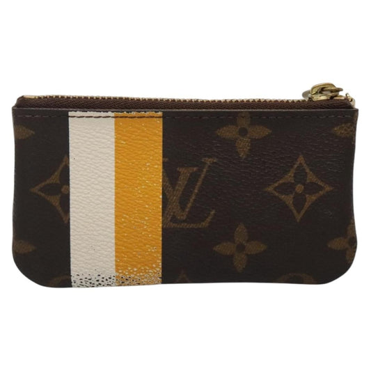 Louis Vuitton Pochette Clés Monogram Empreinte, BROWN, CANVAS, Wallets