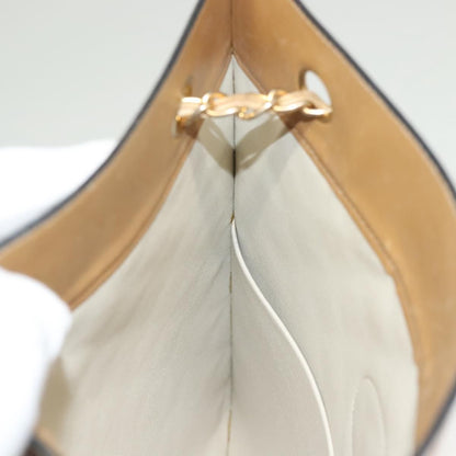 Chanel Chain Shoulder Bag Leather, BEIGE, LEATHER, Shoulder bag