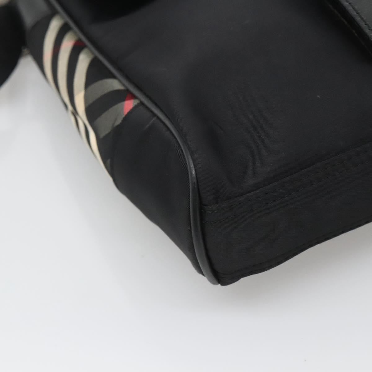 Burberry Vintage Crossbody Bag Nylon, BLACK, NYLON, Shoulder bag