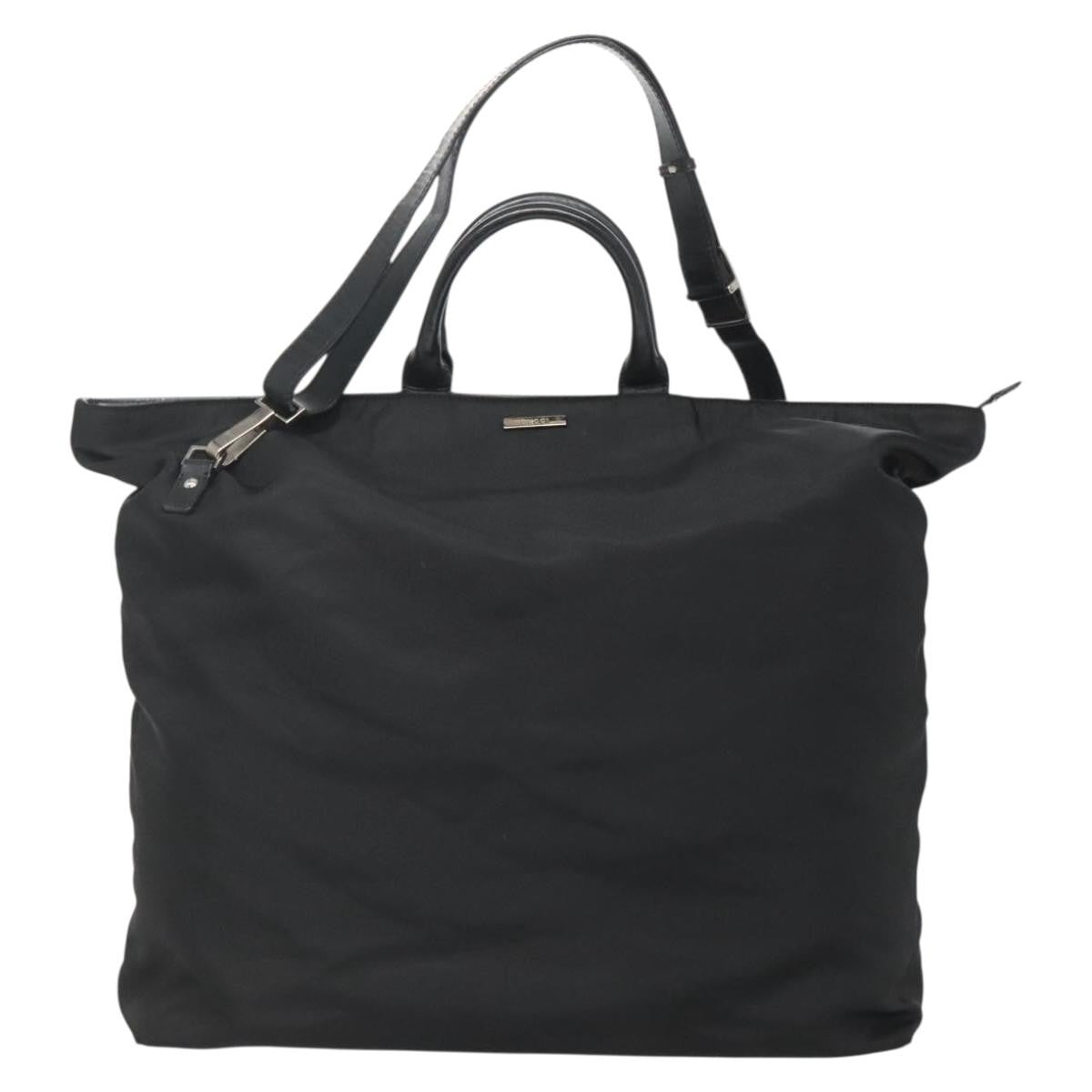 Gucci Vintage Handbag Nylon, BLACK, NYLON, Handbag