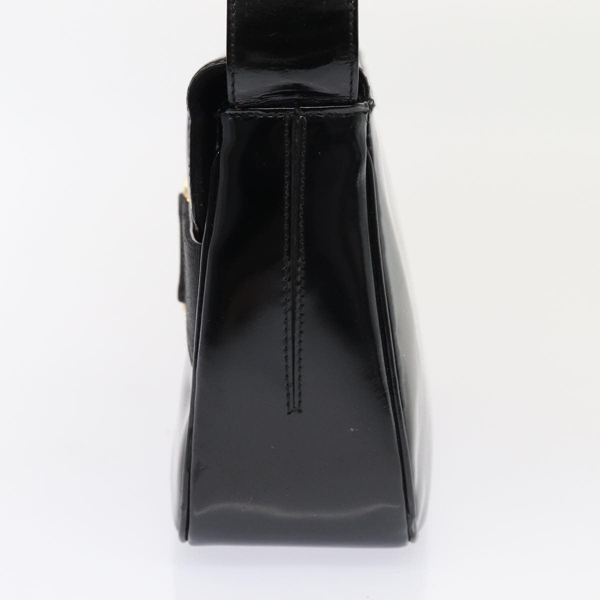 Salvatore Ferragamo Vala Shoulder Bag Patent Leather, BLACK, PATENT_LEATHER, Shoulder bag