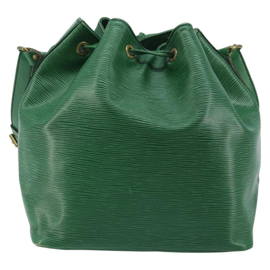 Louis Vuitton Petit Noe Handbag Epi Leather, Green, Leather, Shoulder Bag