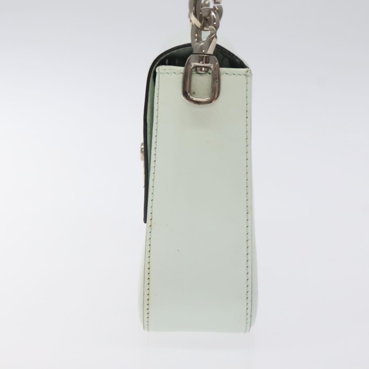 Celine Flap Shoulder Bag Leather, SILVER, LEATHER, Shoulder bag