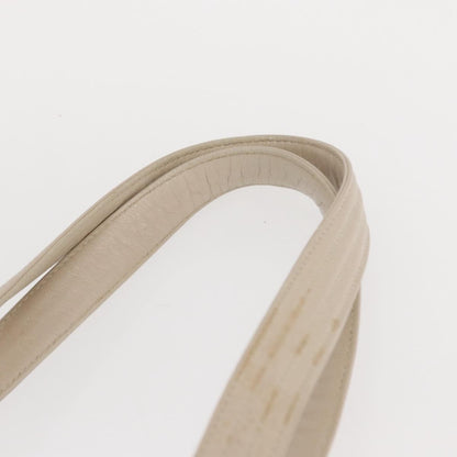 Salvatore Ferragamo Gancini Shoulder Bag Leather, WHITE, LEATHER, Shoulder bag