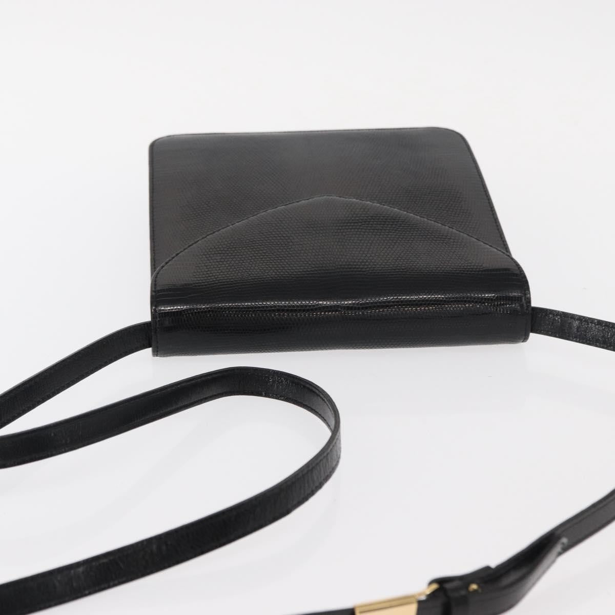 Saint Laurent Vintage Shoulder Bag Leather, BLACK, LEATHER, Shoulder bag