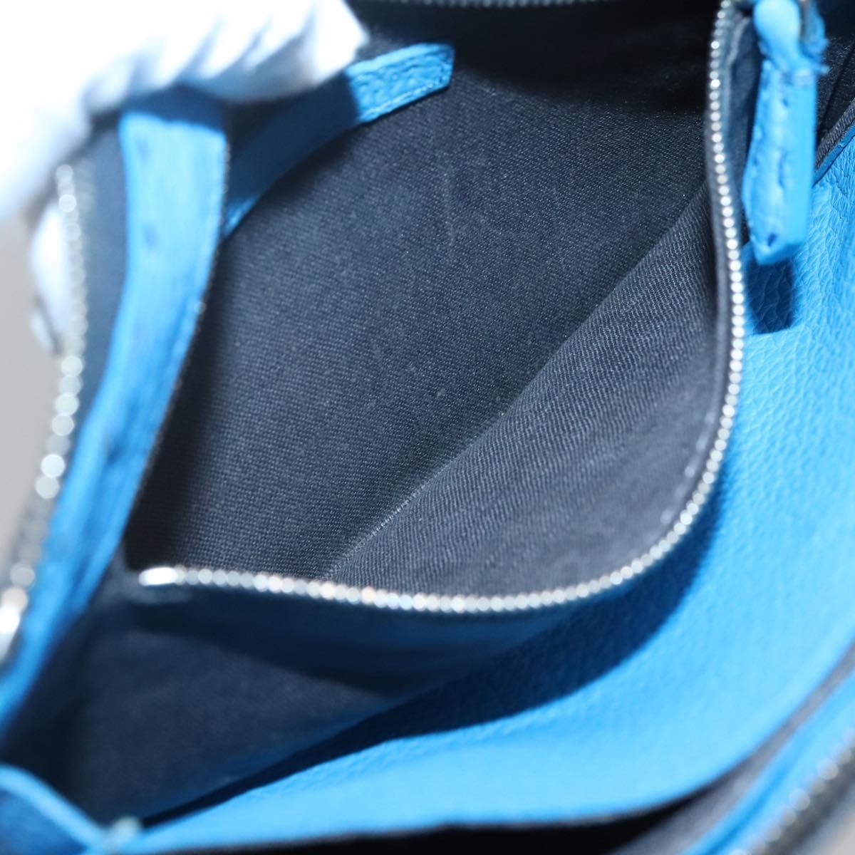 Fendi Selleria Zip Pouch Leather, BLACK, LEATHER, Clutche & pouche