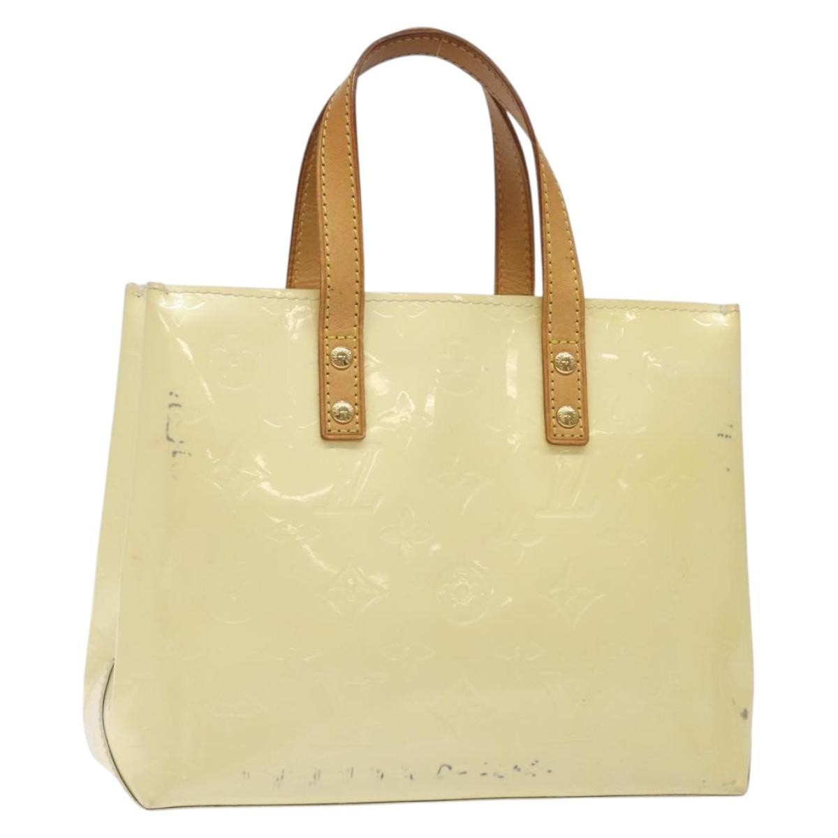Louis Vuitton Reade Handbag Monogram Vernis, BEIGE, PATENT_LEATHER, Handbag