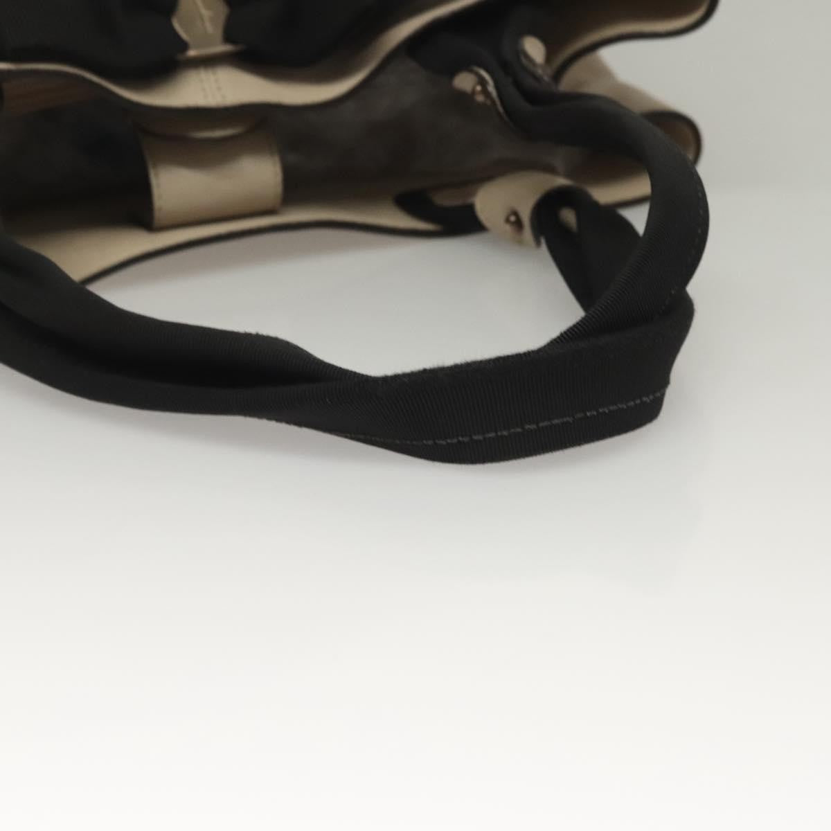 Salvatore Ferragamo Vara bow tote Leather, BEIGE, LEATHER, Tote bag