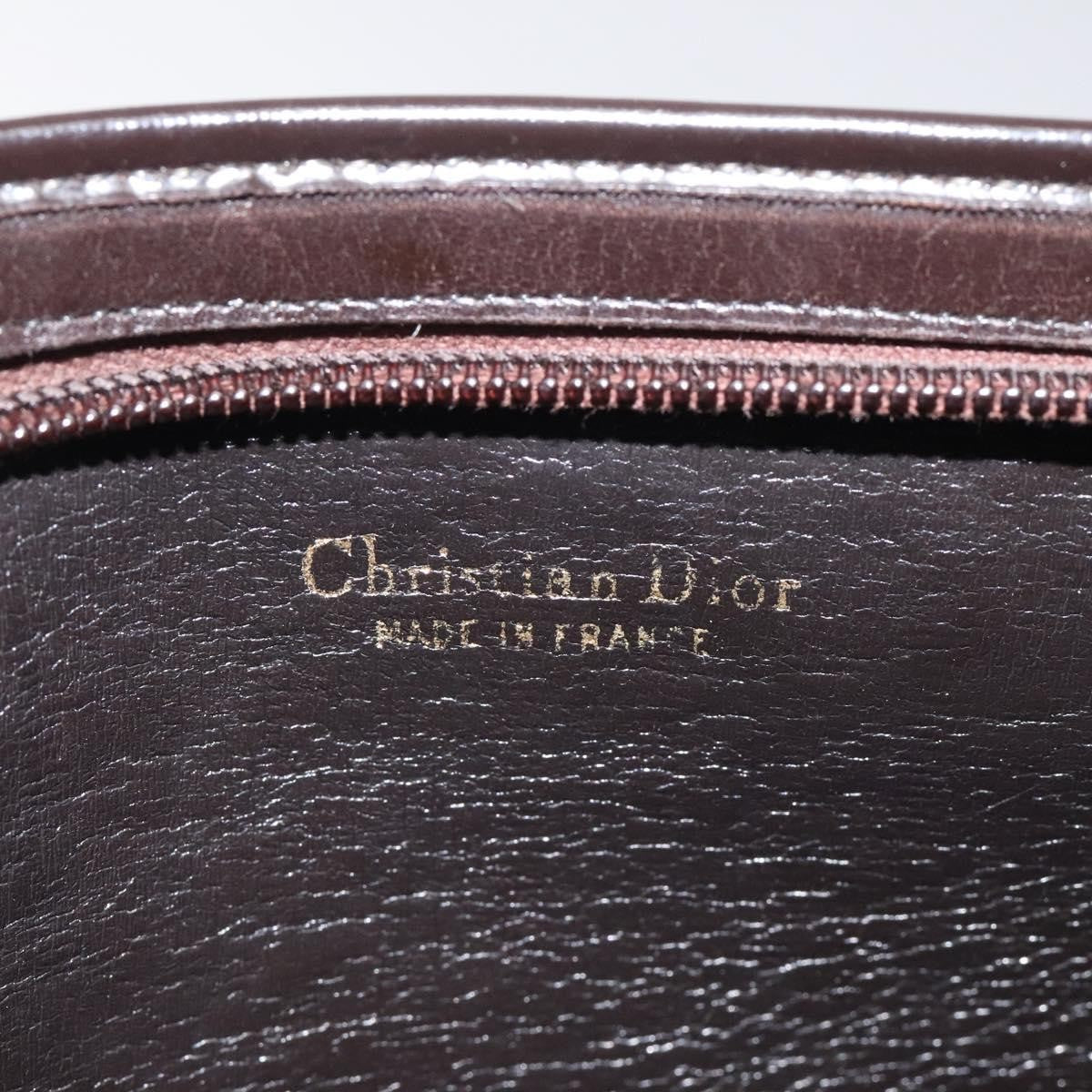 Christian Dior Vintage Trotter Shoulder Bag Canvas, BROWN, CANVAS, Shoulder bag