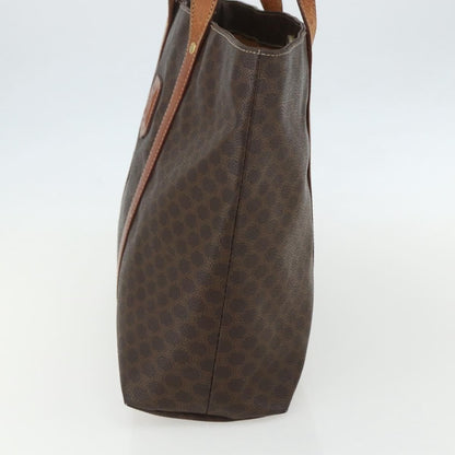 Celine Vintage Macadam Tote bag Canvas and Leather, BROWN, CANVAS, Tote bag