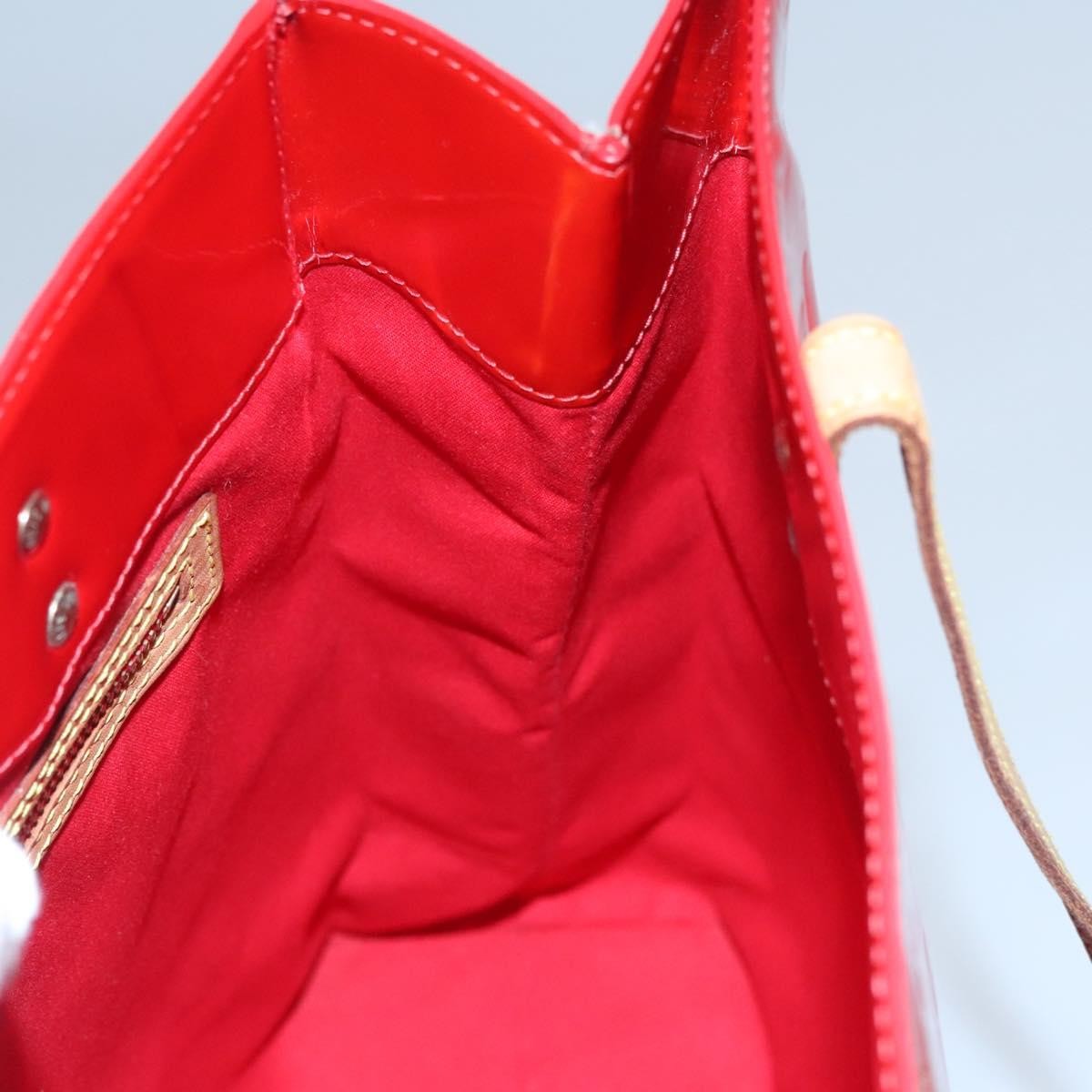 Louis Vuitton Reade Handbag Monogram Vernis, RED, PATENT_LEATHER, Handbag