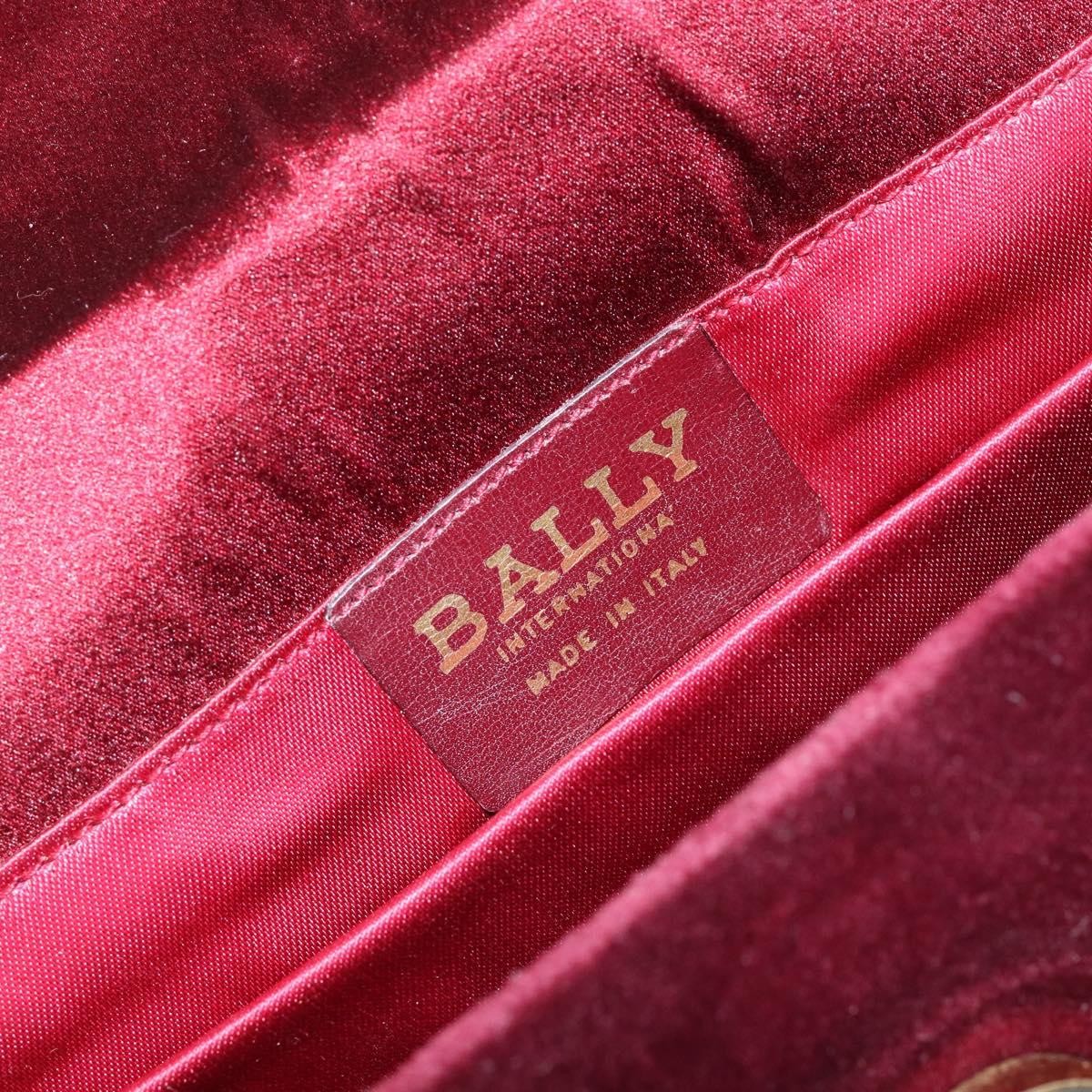 Bally Vintage Shoulder Bag Velvet, RED, VELVET, Shoulder bag