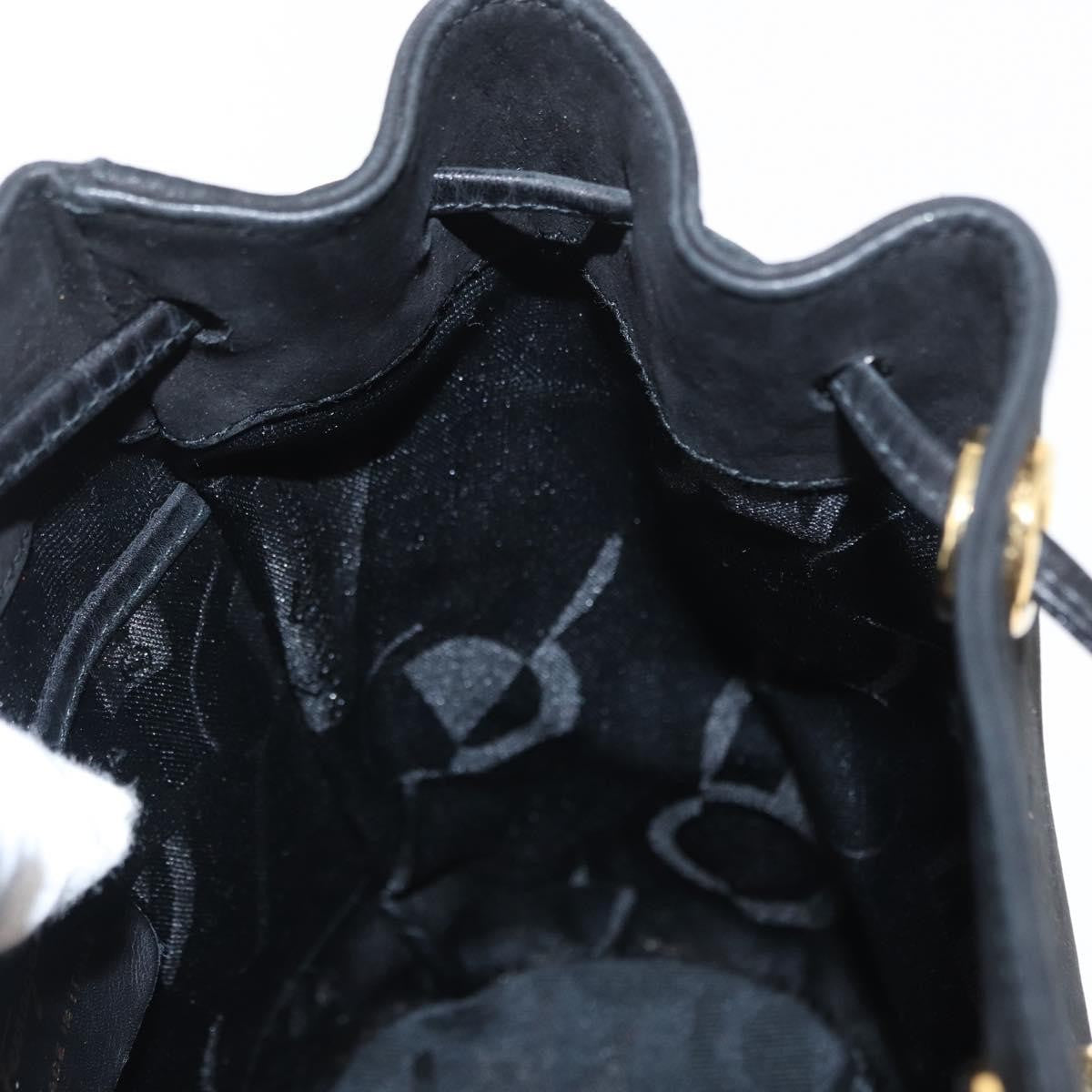 Salvatore Ferragamo Gancini Backpack Suede, BLACK, SUEDE, Backpack