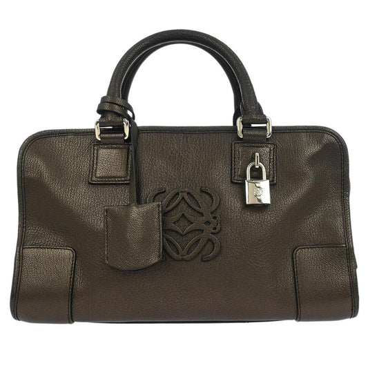 Loewe Amazona Bag Leather, BROWN, LEATHER, Handbag