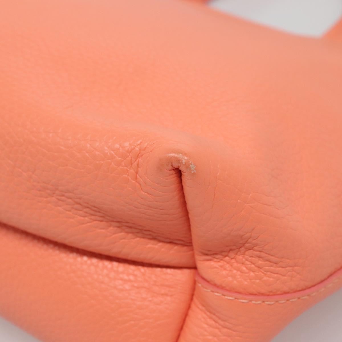 Salvatore Ferragamo Bice Tote Leather, ORANGE, LEATHER, Tote bag