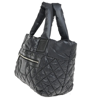Chanel Coco Cocoon Reversible Tote Quilted Nylon, BLACK, NYLON, Tote bag